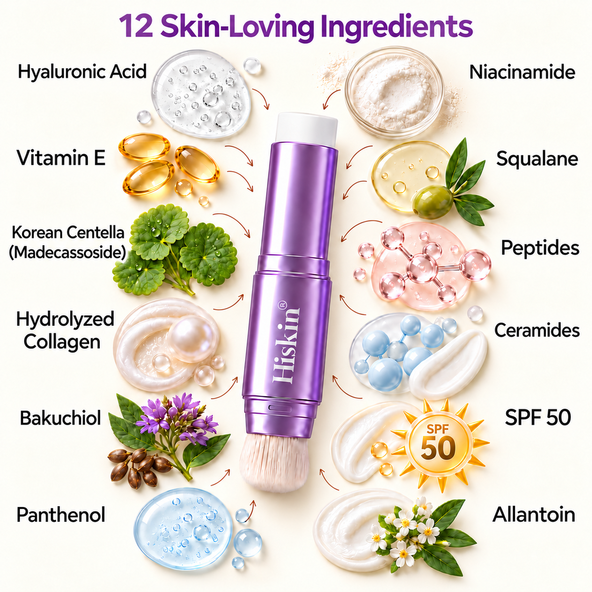 🔥 NUR NOCH 2 STUNDEN · 80 % RABATT! Hiskin® 2-in-1 Foundation-Stick mit Farbwechsel | Kaschiert Pigmentflecken, lässt feine Linien optisch weicher wirken und spendet Feuchtigkeit – mit integriertem Pinsel für einen frischen Glow!