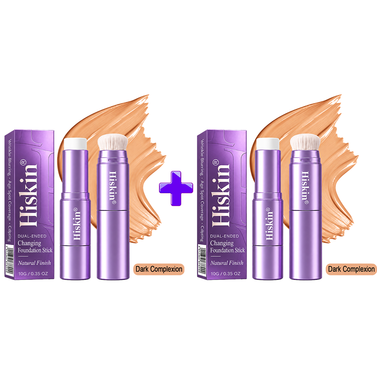 🔥 NUR NOCH 2 STUNDEN · 80 % RABATT! Hiskin® 2-in-1 Foundation-Stick mit Farbwechsel | Kaschiert Pigmentflecken, lässt feine Linien optisch weicher wirken und spendet Feuchtigkeit – mit integriertem Pinsel für einen frischen Glow!